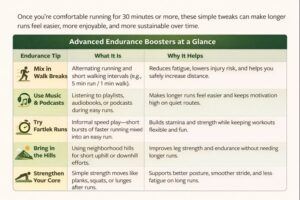 ChatGPT Table for building endurance